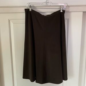 Michael Kors Vintage Dark Brown Midi Skirt